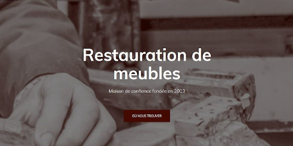 Page d'accueil du site de l'ébéniste Louis Sebaux