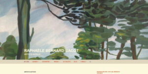 Page d'accueil du site de Raphaèle Bernard-Bacot en français